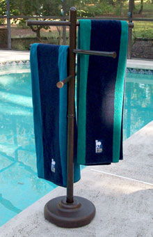 5-Bar Towel Rack - White