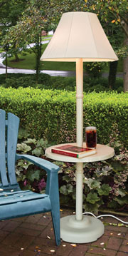 Traditional Shade Lamp with Table Model 110T - Bone color